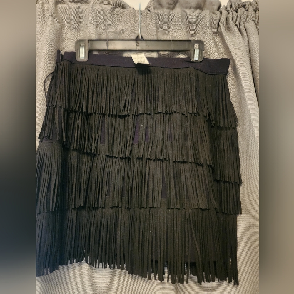 Express faux suede skirt